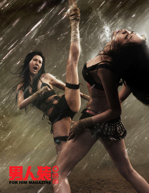 kick-boxing woman
